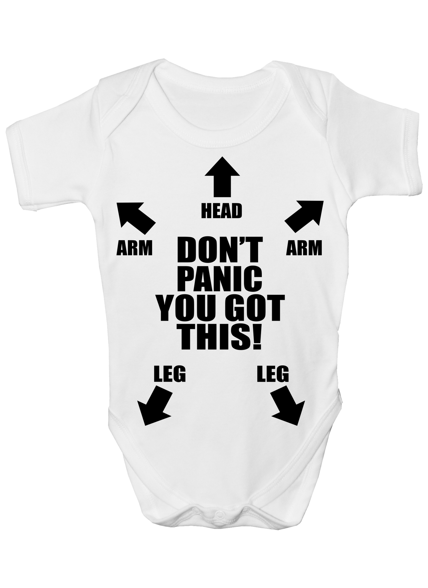 Duwweltjie® Baby - Don't Panic. You Got This Babygro