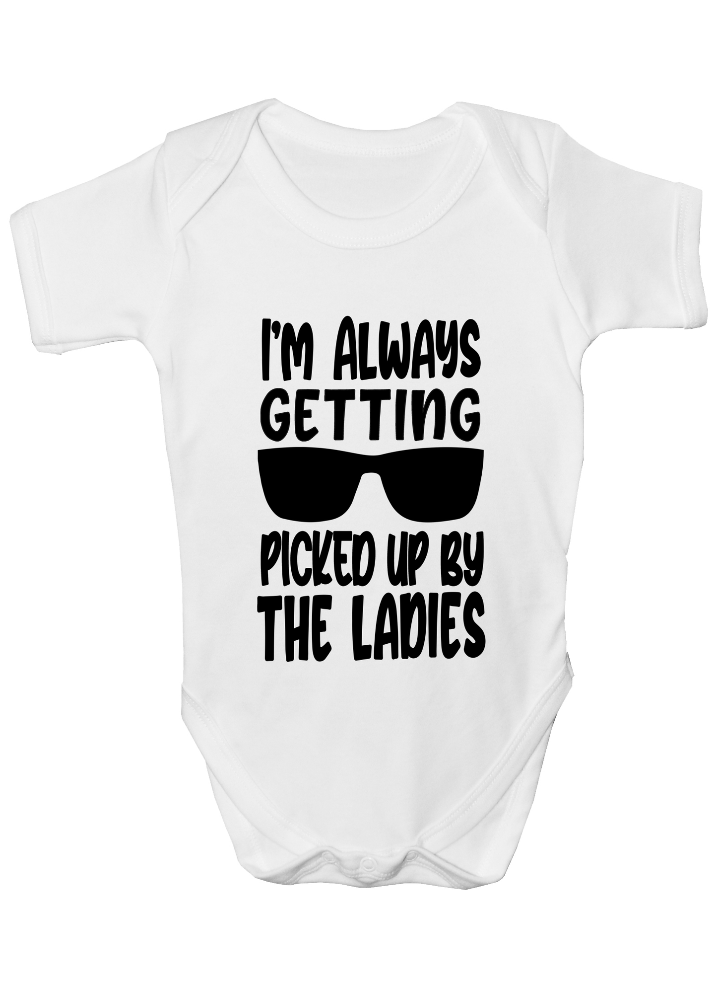 Duwweltjie® Baby - I'm Always Getting Picked Up Babygro
