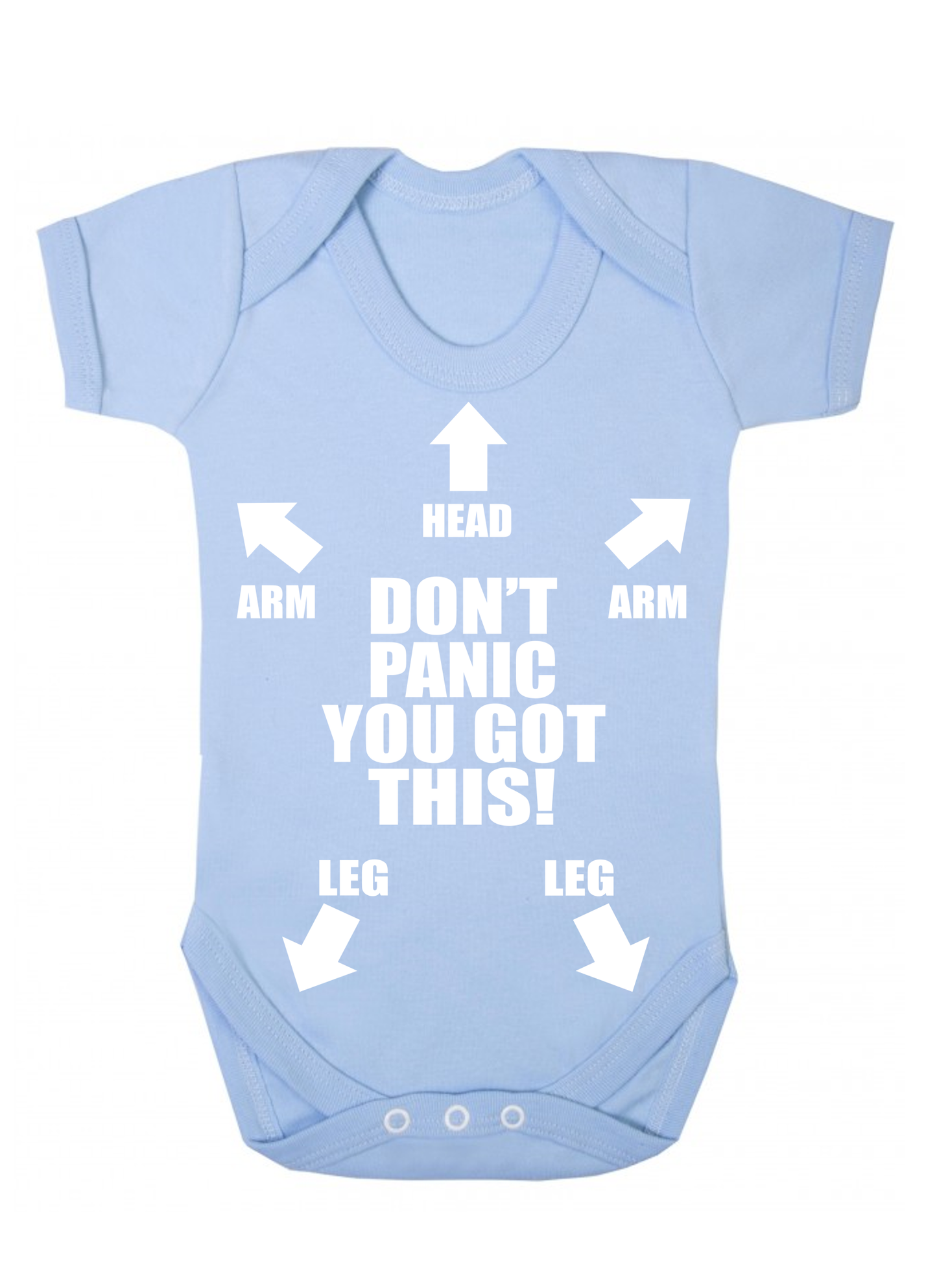 Duwweltjie® Baby - Don't Panic. You Got This Babygro