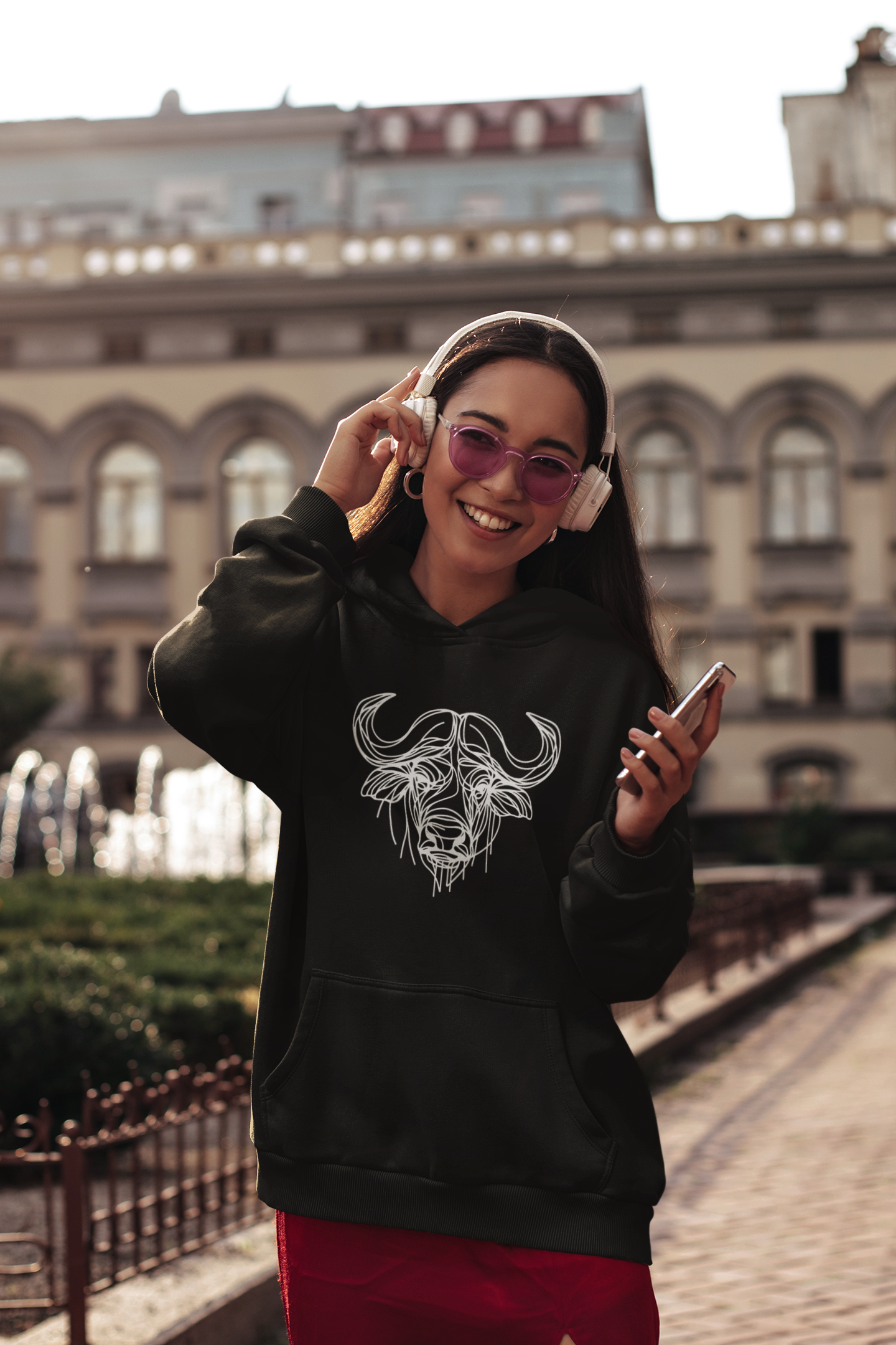 Duwweltjie® Wildline - Buffalo Women's Hoodie