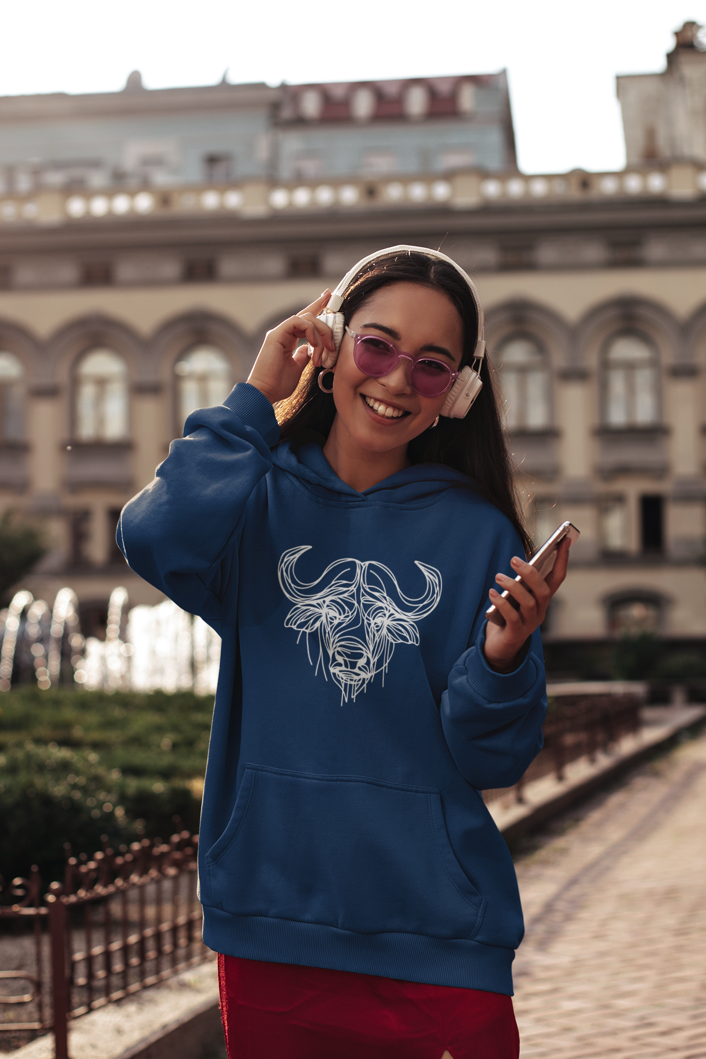 Duwweltjie® Wildline - Buffalo Women's Hoodie