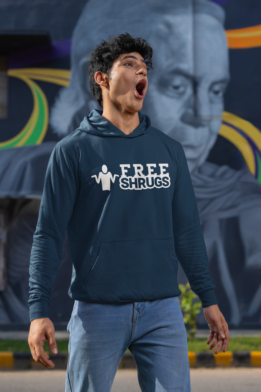 Duwweltjie® Foolstop - "Free Shrugs" Men's Hoodies