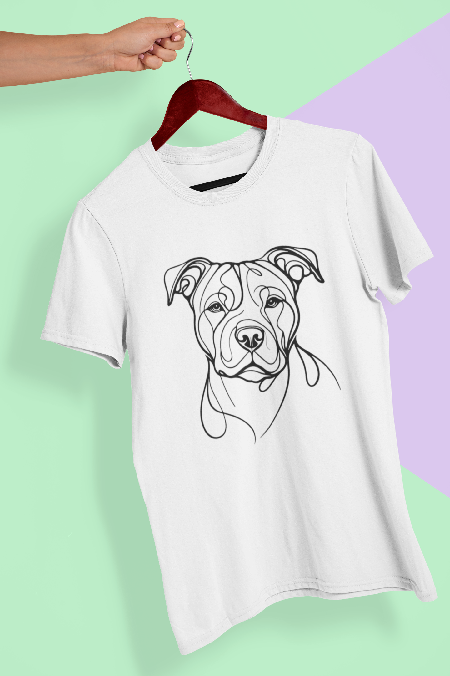 Duwweltjie® K-Line - American Staffordshire Terrier - Unisex T-Shirt