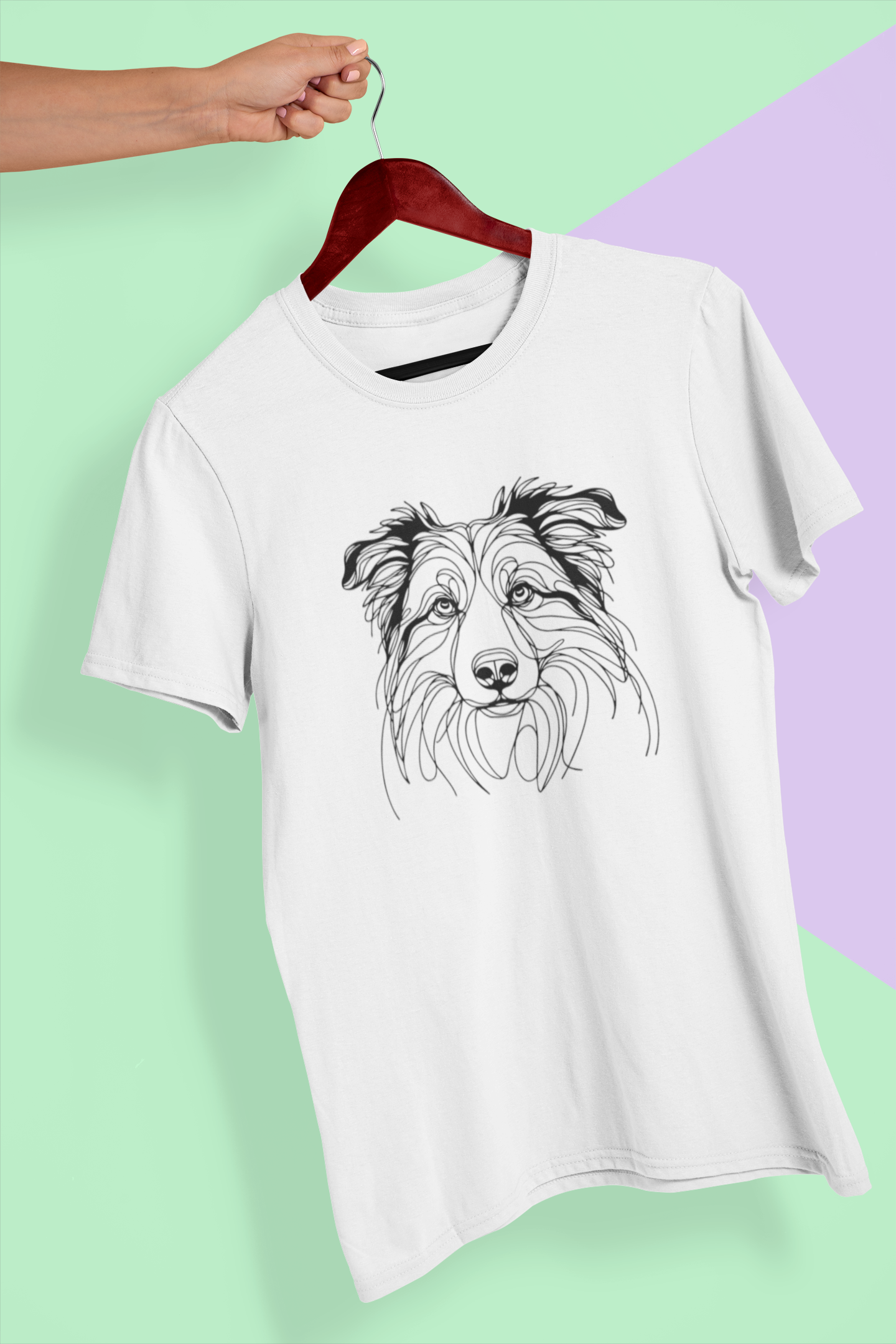 Duwweltjie® K-Line - Australian Shepard Dog - Unisex T-Shirt
