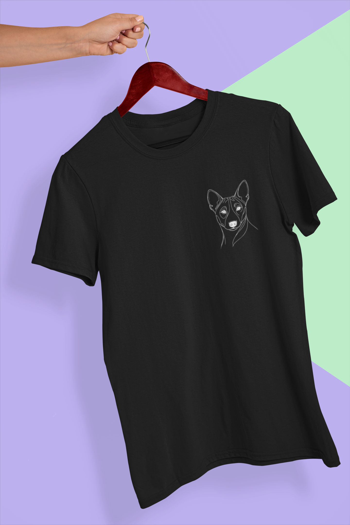 Duwweltjie® K-Line - Basenji - Unisex T-Shirt