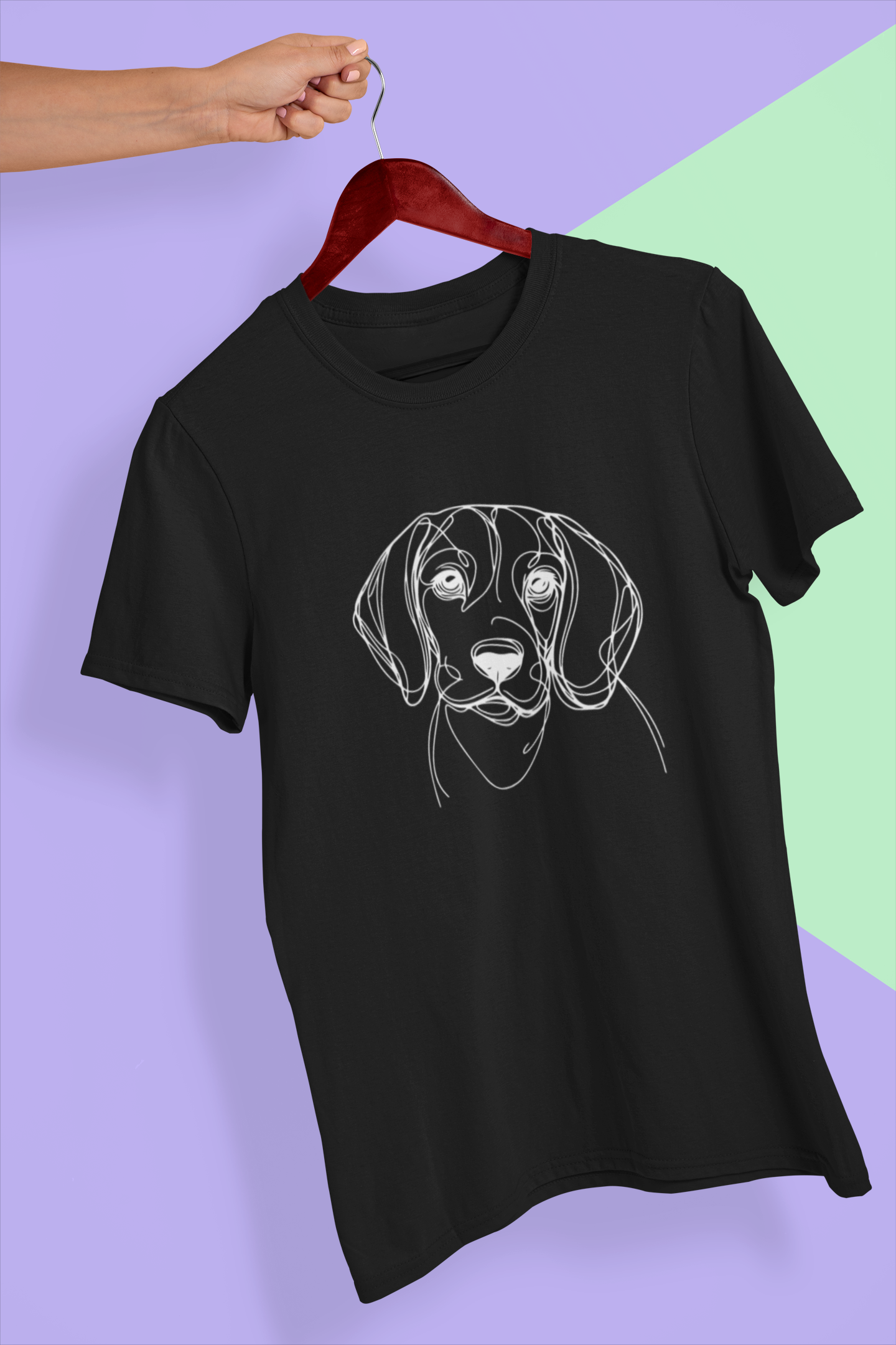 Duwweltjie® K-Line - Beagle - Unisex T-Shirt