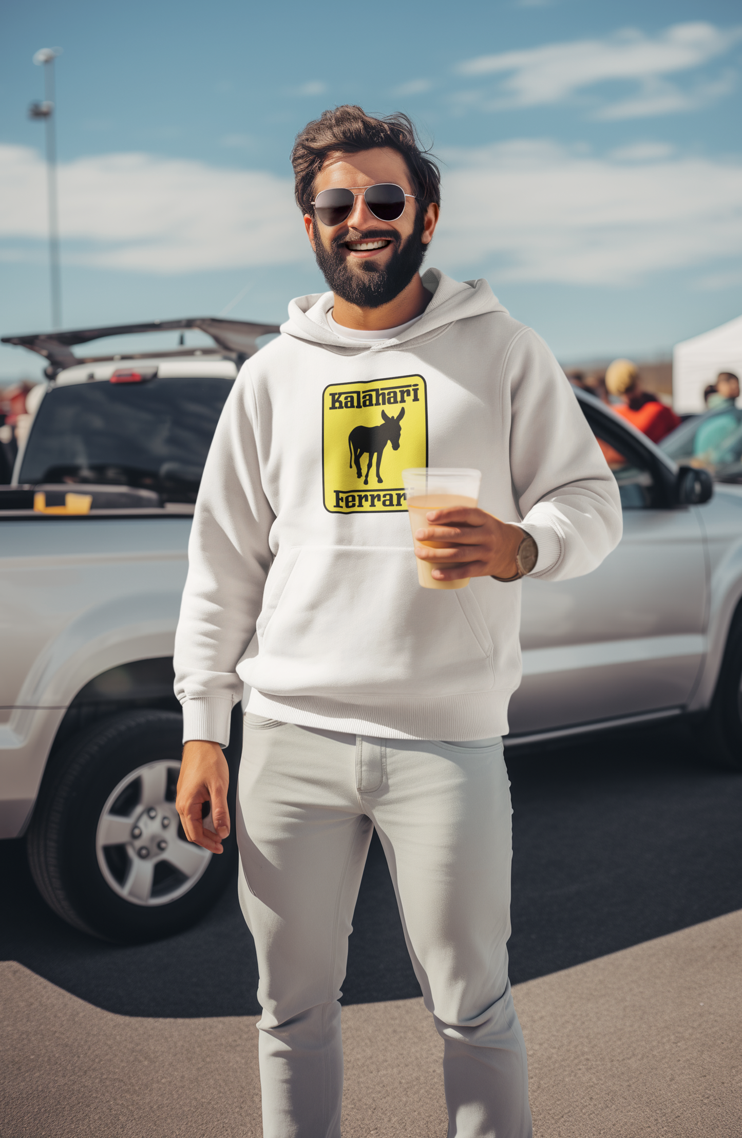 Duwweltjie® Foolstop - "Kalahari Ferrari" Men's Hoodie