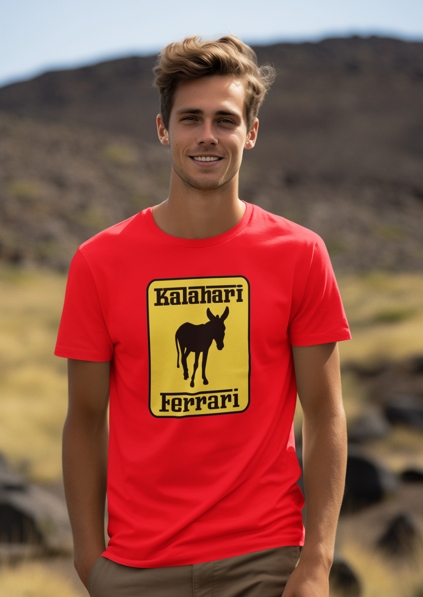 Duwweltjie® Foolstop - "Kalahari Ferrari" Men's T-Shirt