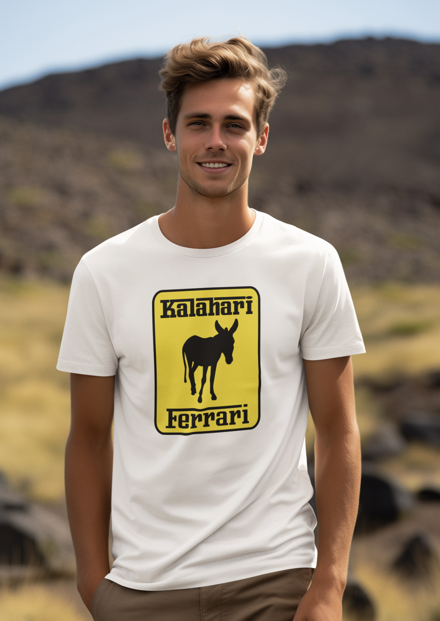 Duwweltjie® Foolstop - "Kalahari Ferrari" Men's T-Shirt