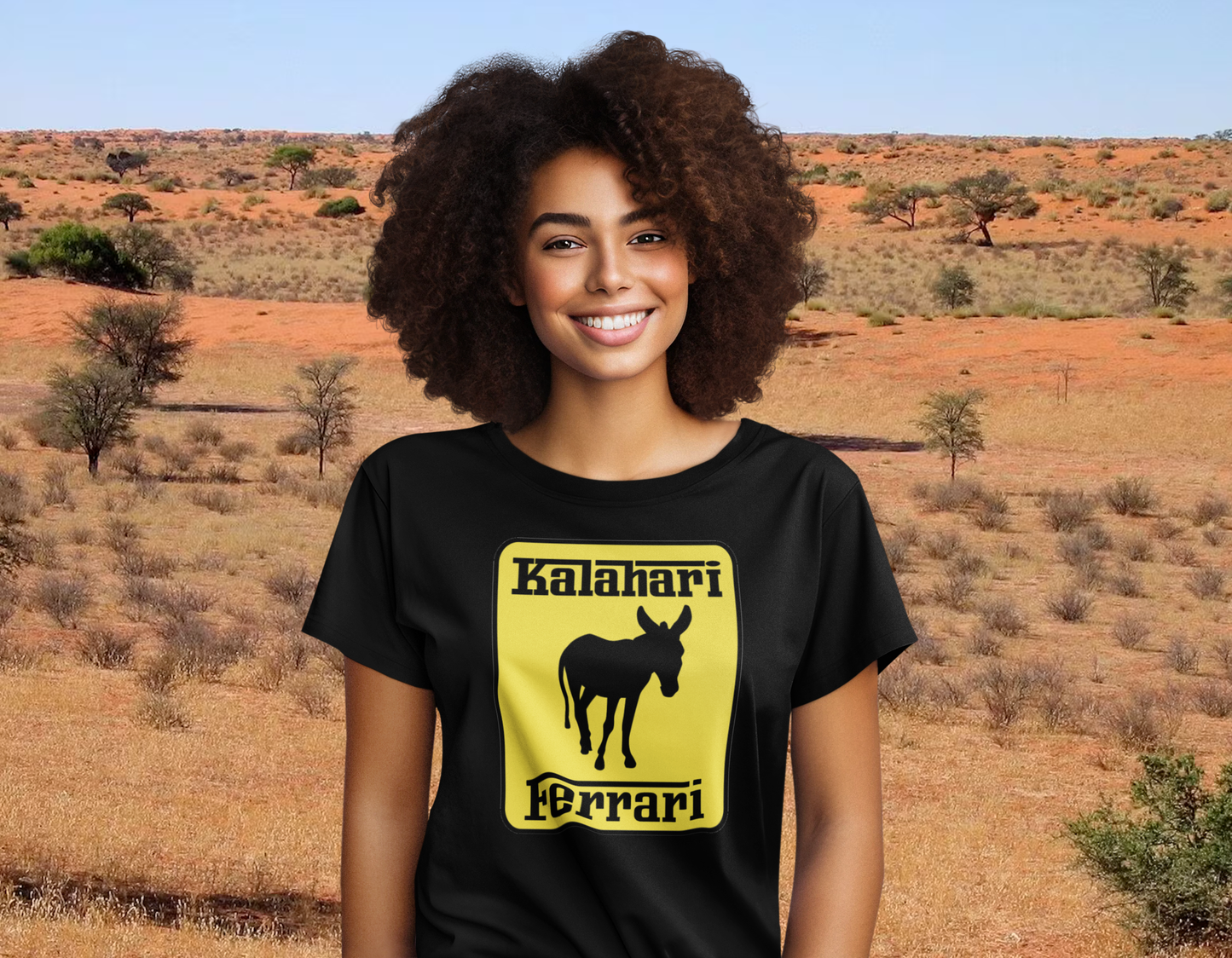 Duwweltjie® Foolstop - "Kalahari Ferrari" Women's T-Shirt