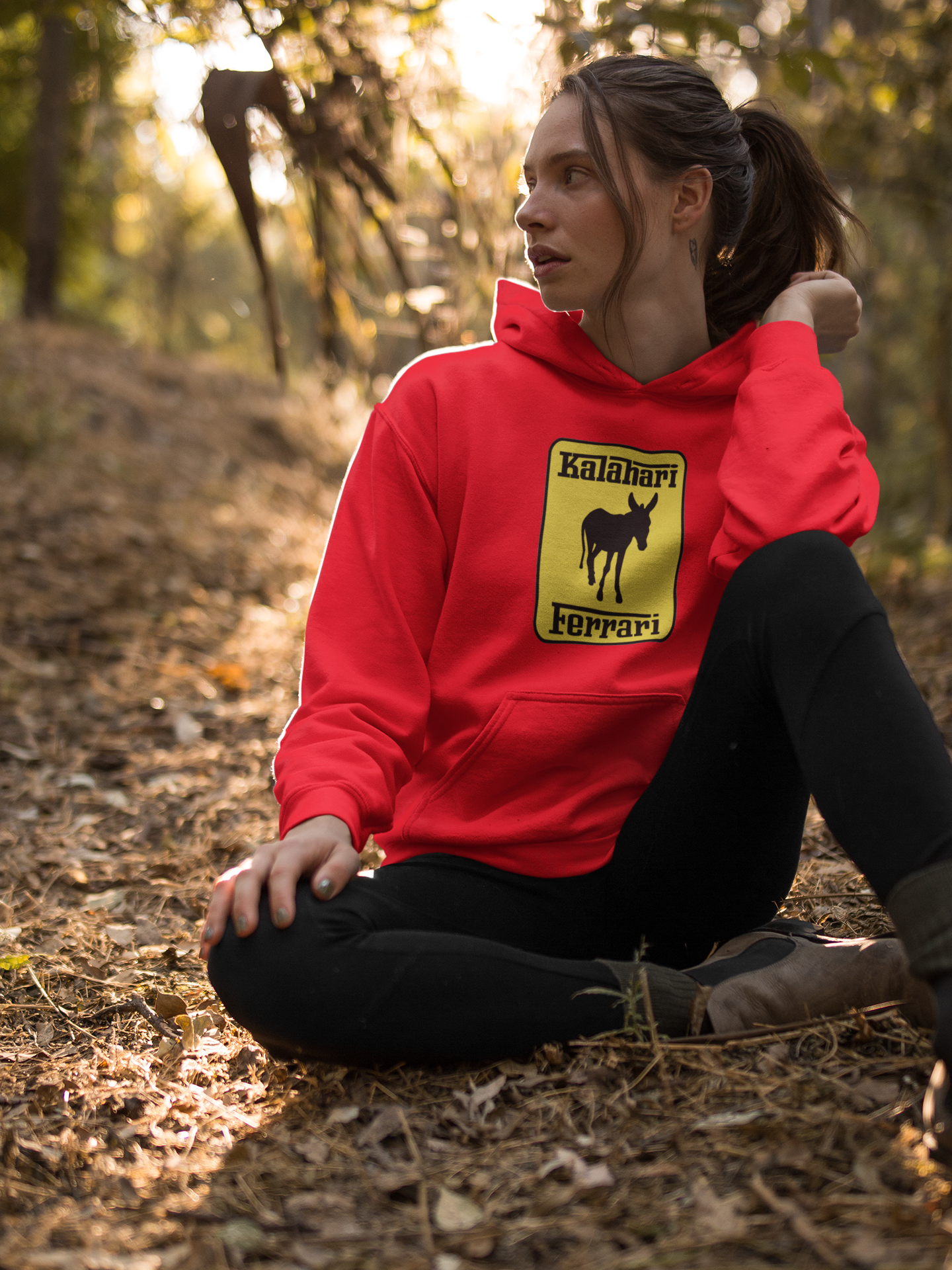 Duwweltjie® Foolstop - "Kalahari Ferrari" Women's Hoodie