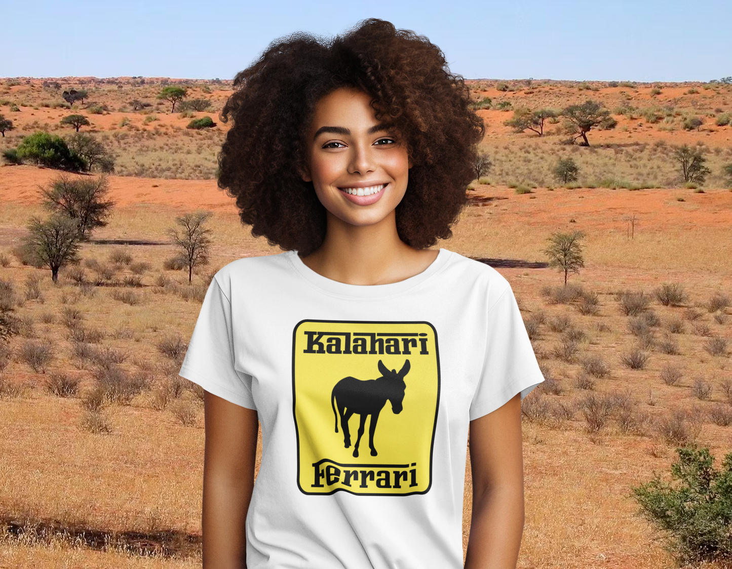 Duwweltjie® Foolstop - "Kalahari Ferrari" Women's T-Shirt