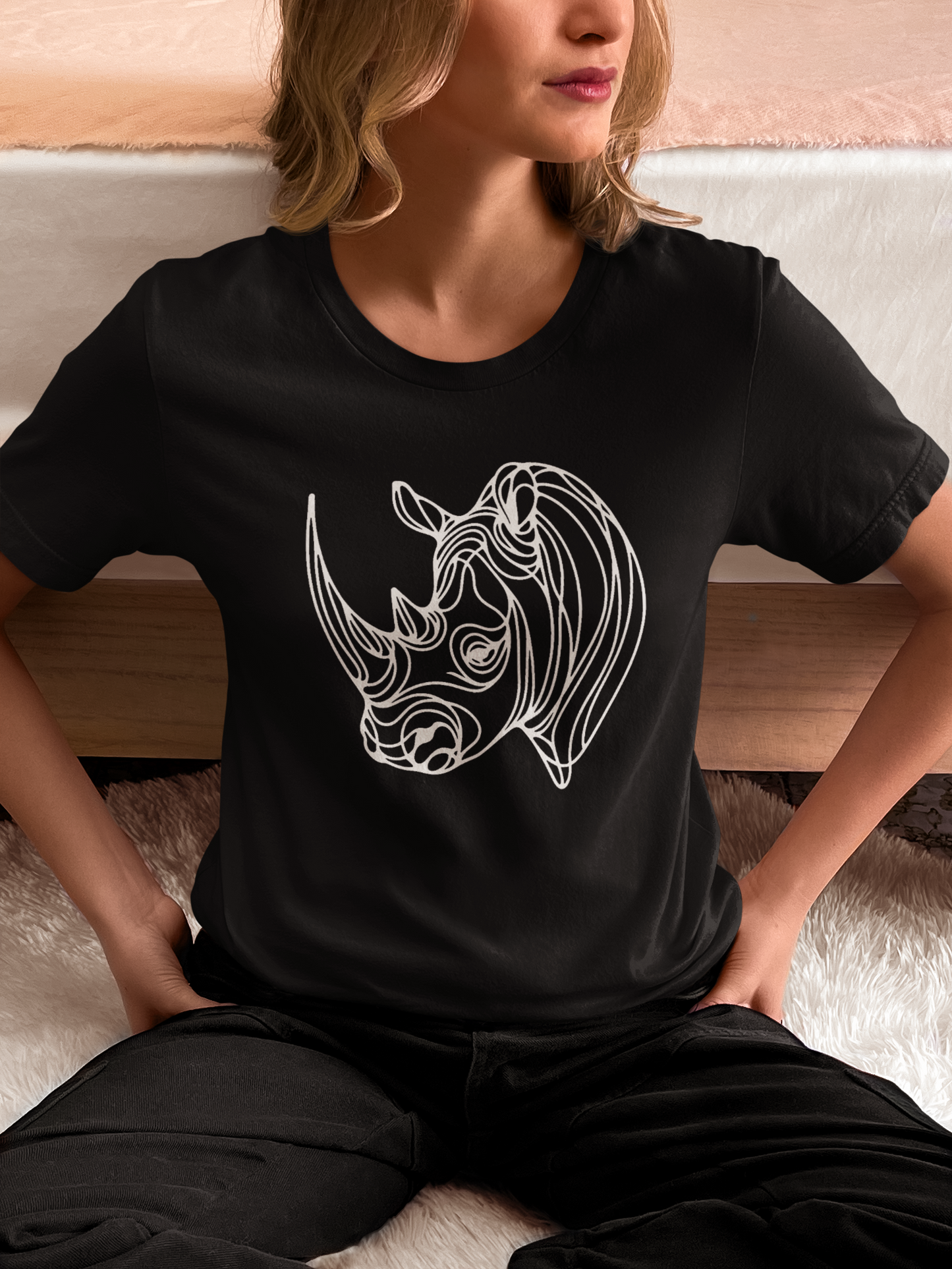 Duwweltjie® Wildline - Rhino Women's T-Shirt