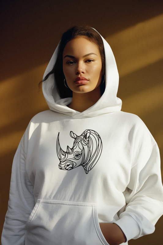Duwweltjie® Wildline - Rhino Women's Hoodie