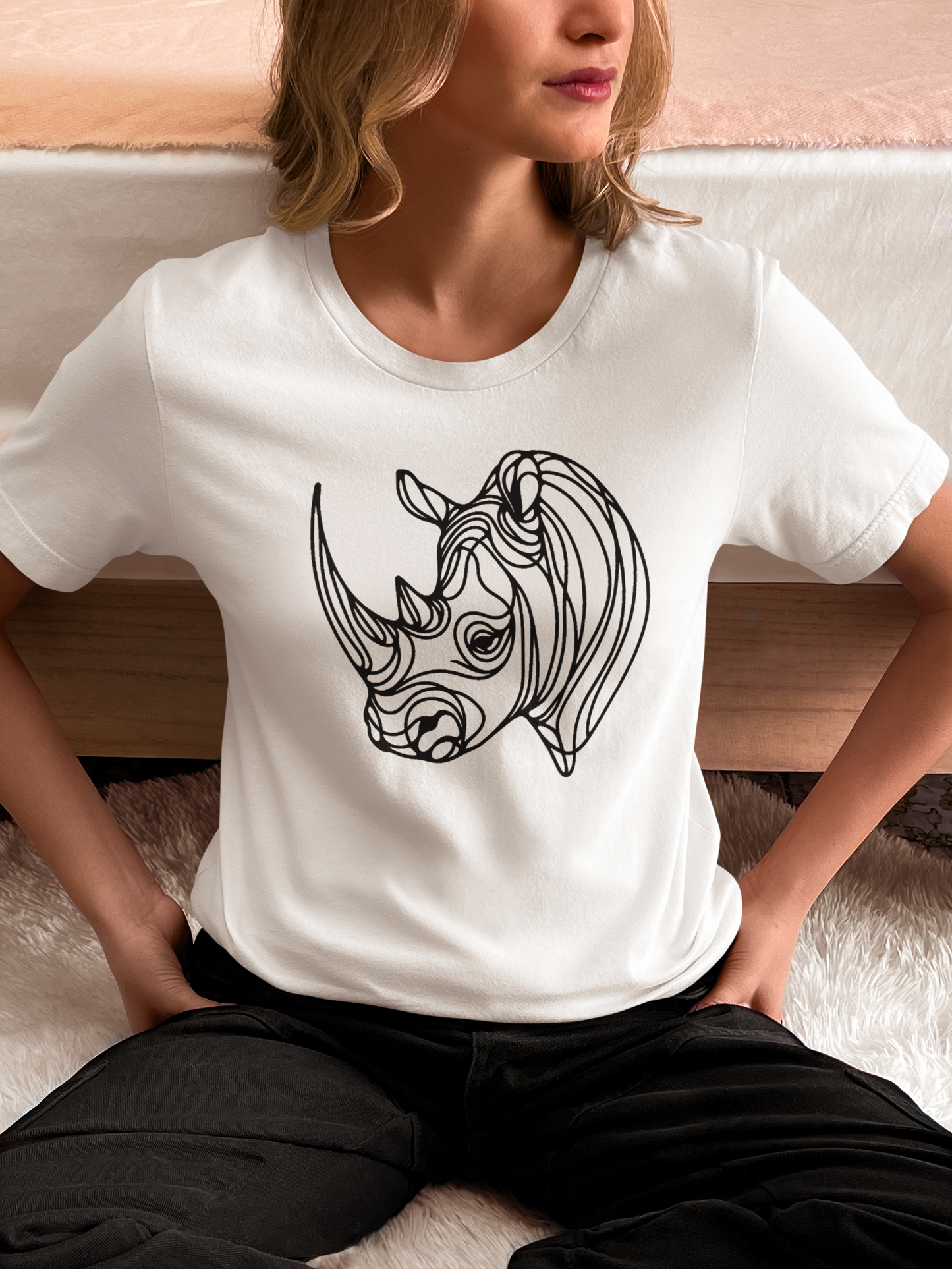 Duwweltjie® Wildline - Rhino Women's T-Shirt