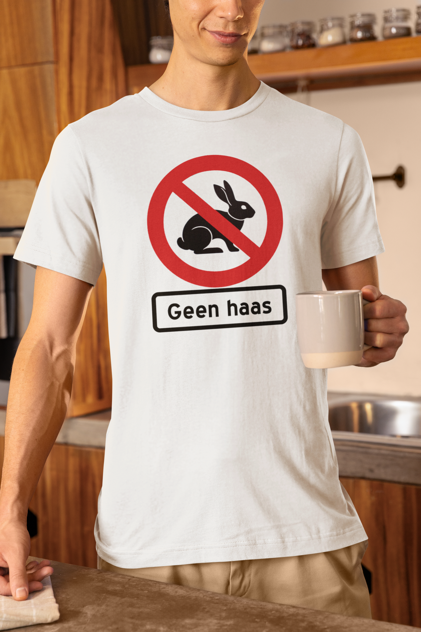 Duwweltjie® "Geen haas" Men's T-Shirt