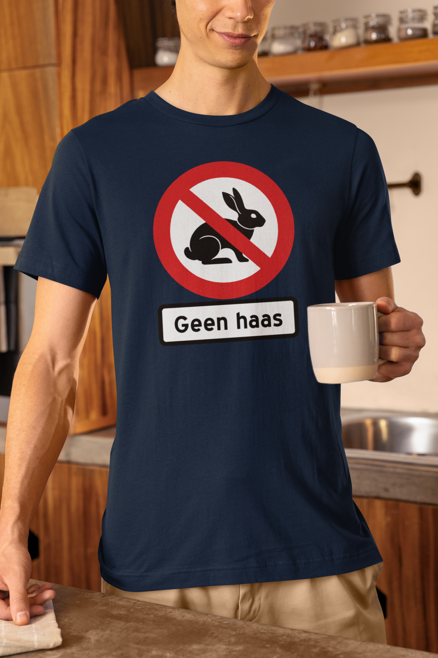 Duwweltjie® "Geen haas" Men's T-Shirt