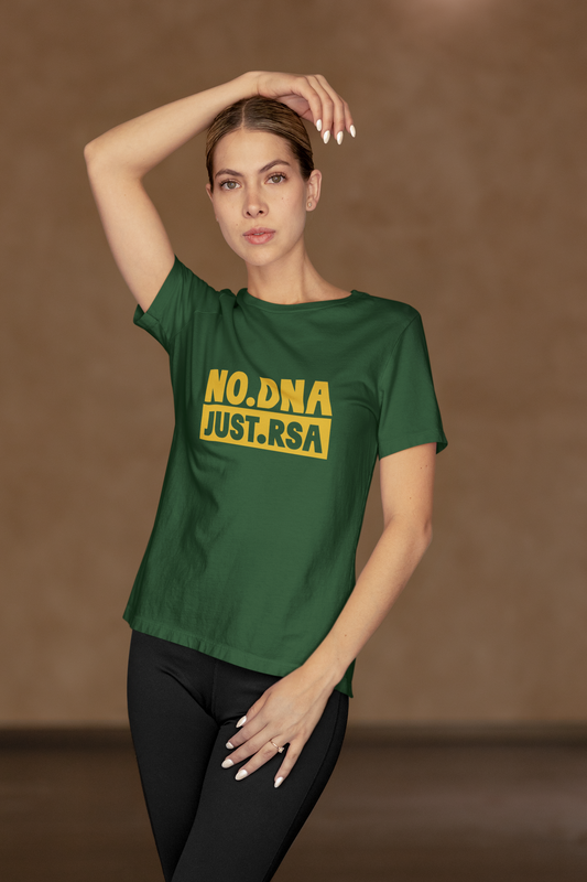 Duwweltjie® - "No DNA, Just RSA" Women's T-Shirt