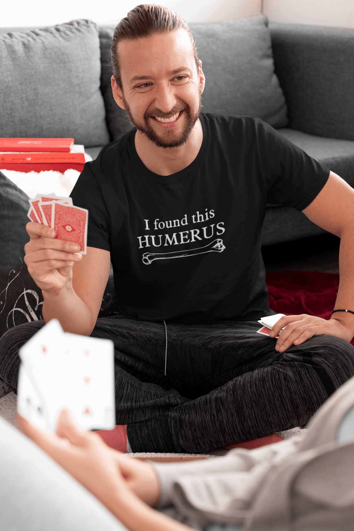 Duwweltjie® Foolstop - "I Found This Humerus" Men's T-Shirt - Duwweltjie