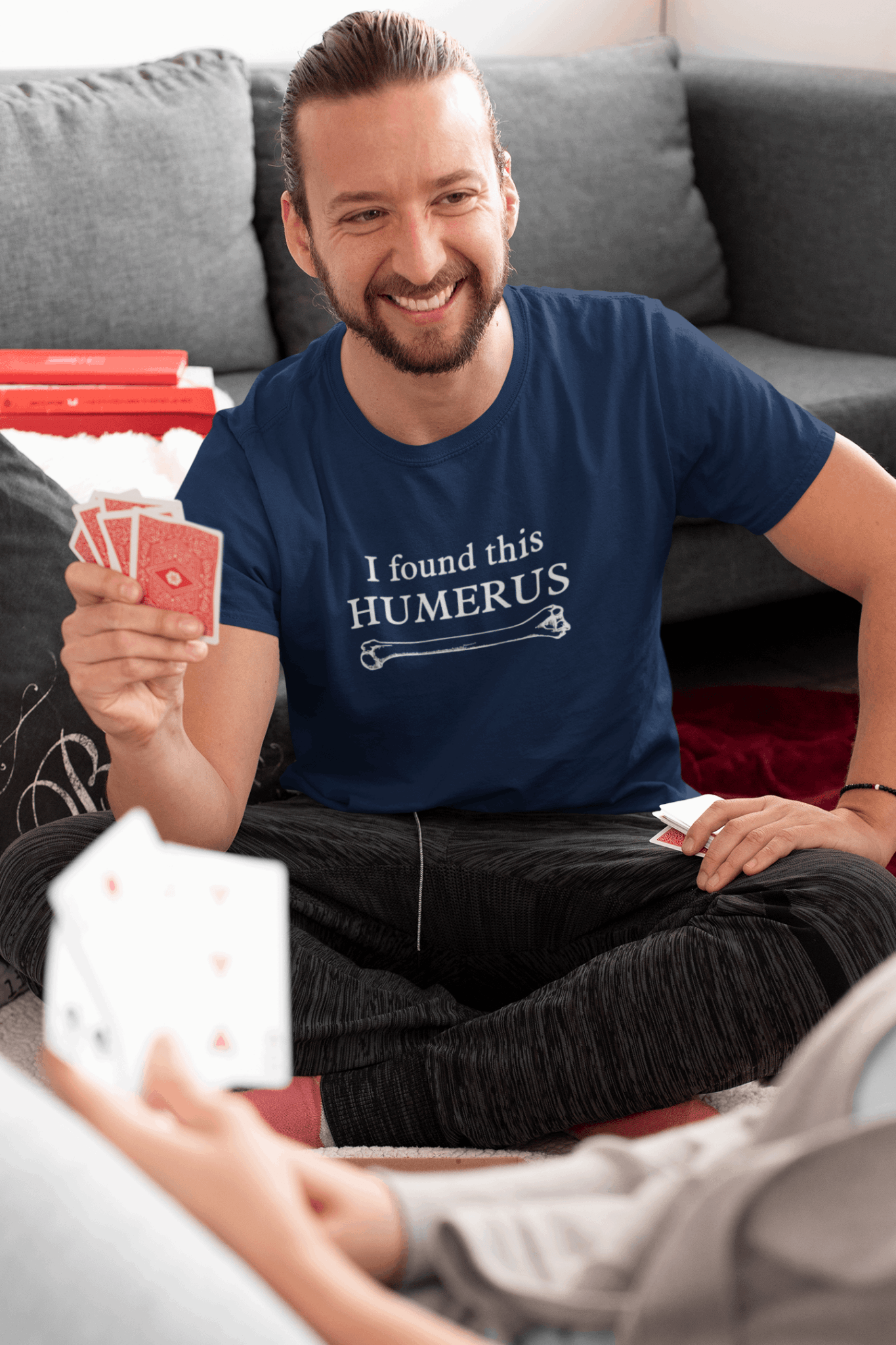 Duwweltjie® Foolstop - "I Found This Humerus" Men's T-Shirt - Duwweltjie