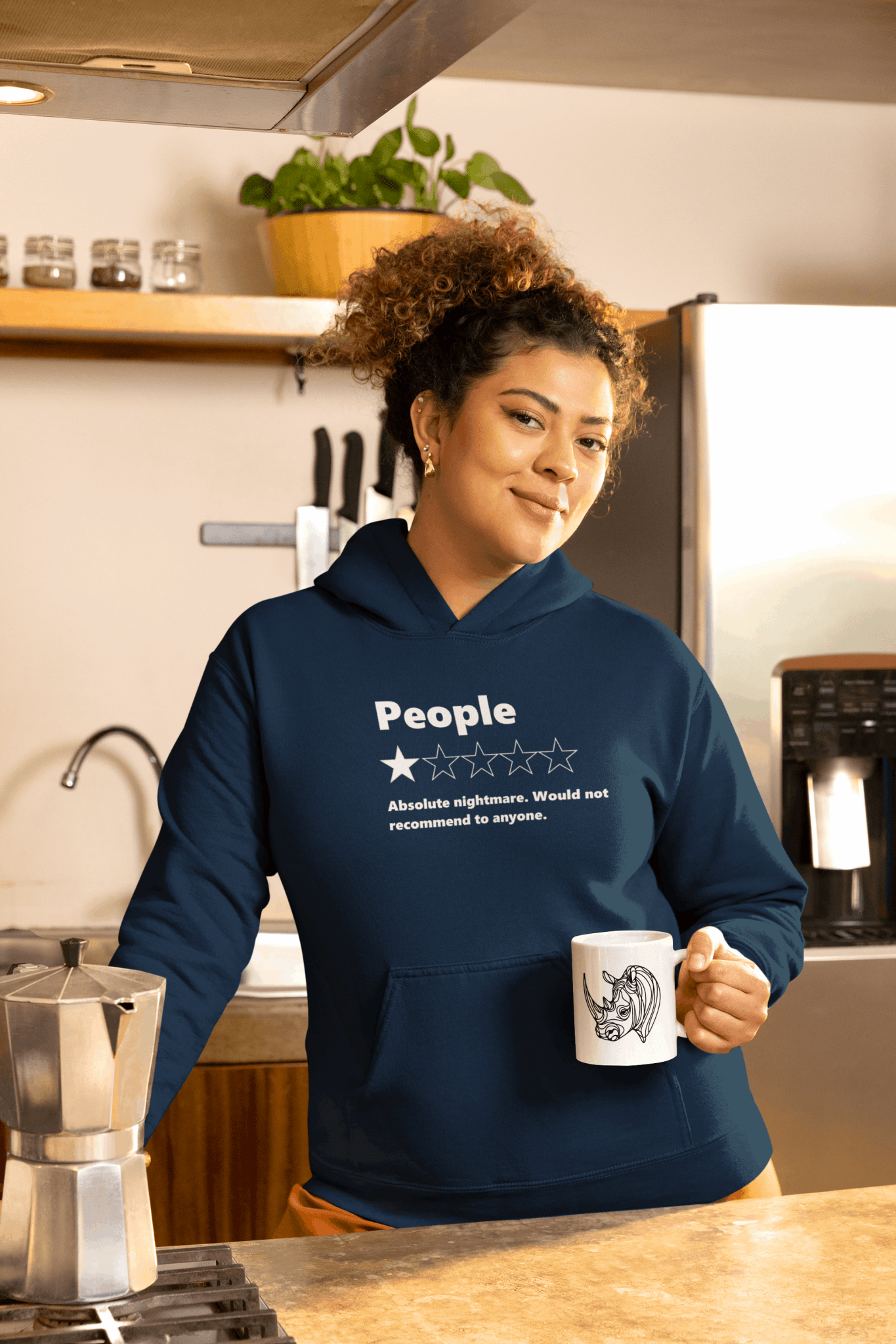 Duwweltjie® Foolstop - "People - Would not recommend" Women's Hoodie - Duwweltjie