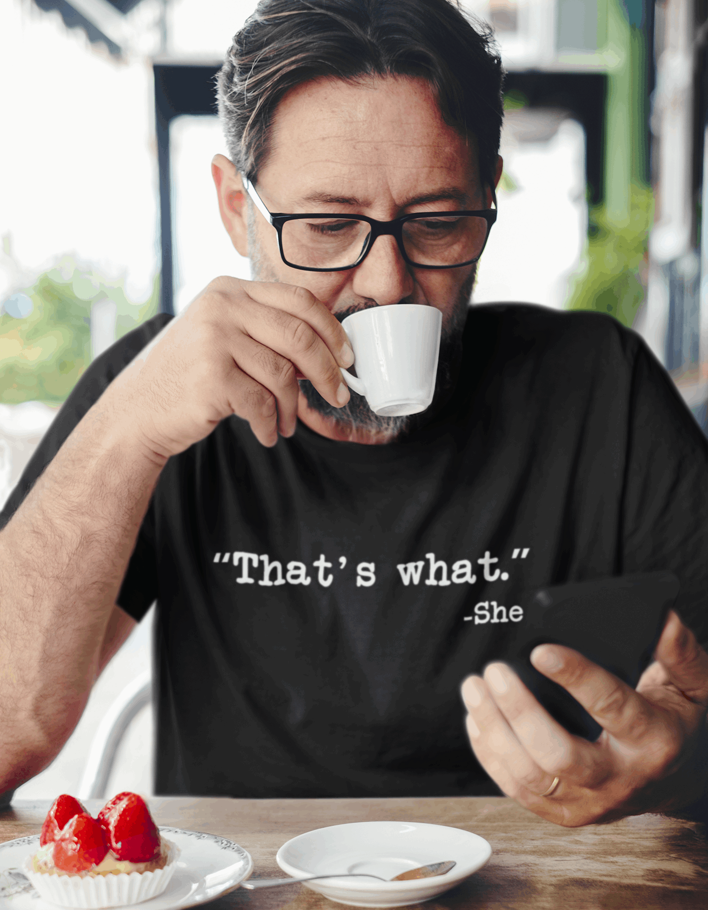 Duwweltjie® Foolstop - "That's What She Said" Men's T-Shirt - Duwweltjie