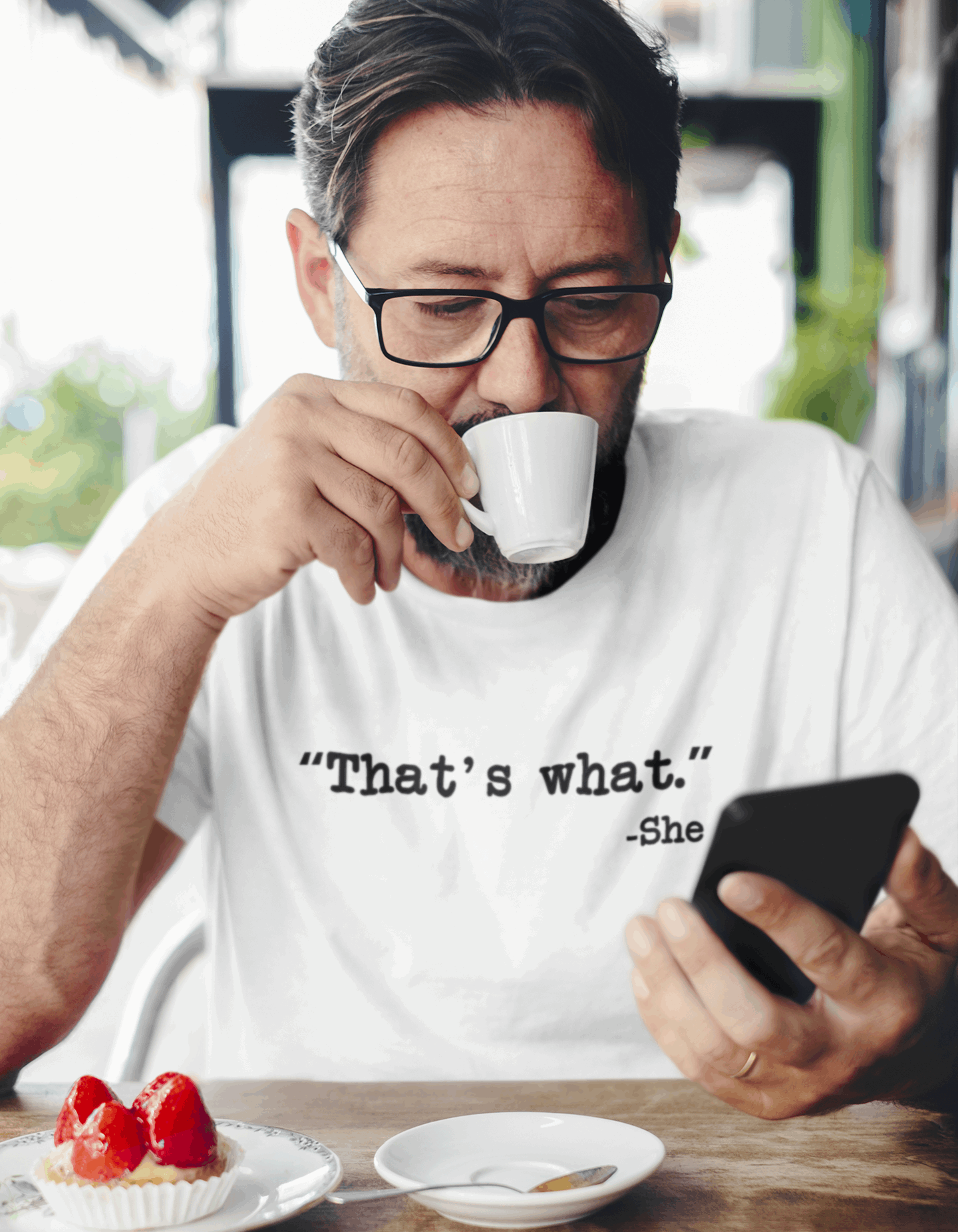 Duwweltjie® Foolstop - "That's What She Said" Men's T-Shirt - Duwweltjie