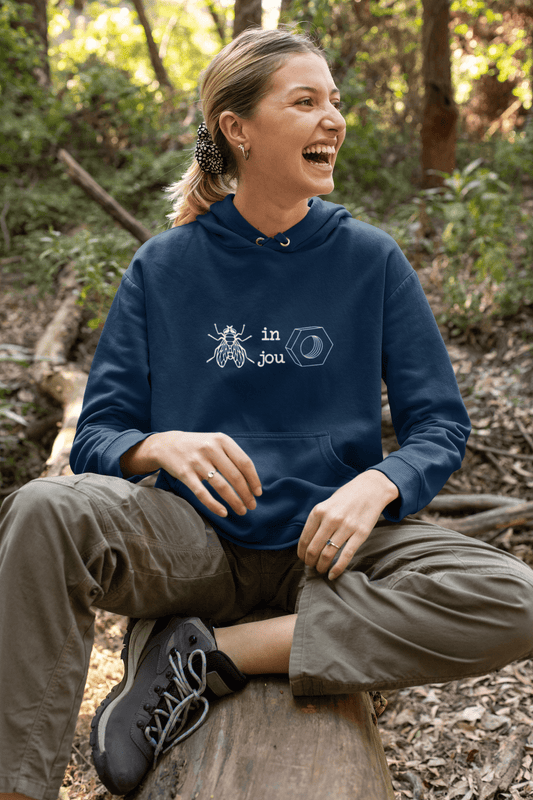 Duwweltjie® Foolstop - "Vlieg in jou moer" Women's Hoodie - Duwweltjie
