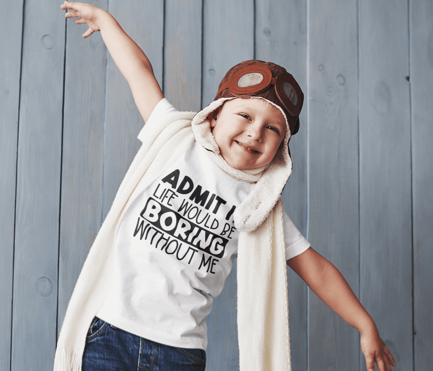 Duwweltjie® Kids - Admit it Life Would Be Boring Without Me T-Shirt - Duwweltjie