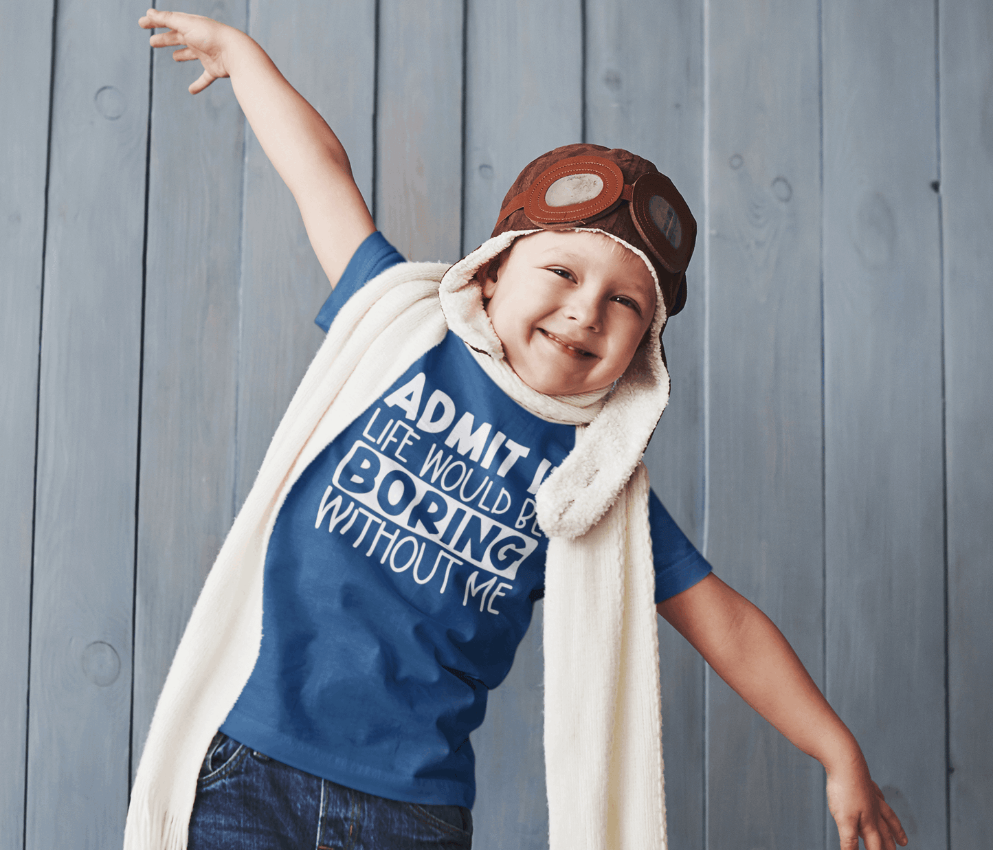 Duwweltjie® Kids - Admit it Life Would Be Boring Without Me T-Shirt - Duwweltjie