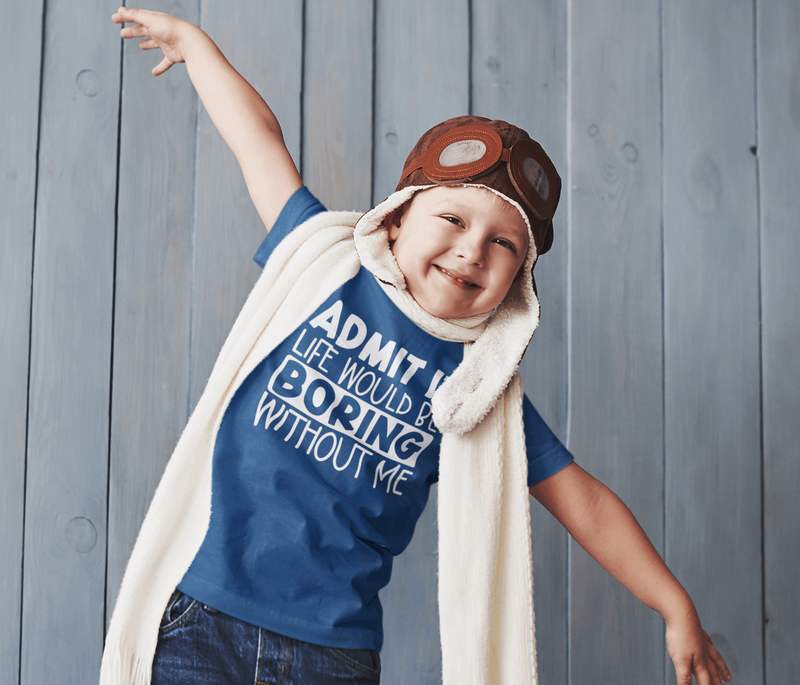 Duwweltjie® Kids - Admit it Life Would Be Boring Without Me T-Shirt - Duwweltjie