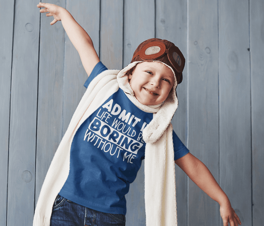 Duwweltjie® Kids - Admit it Life Would Be Boring Without Me T-Shirt - Duwweltjie