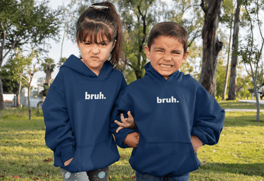 Duwweltjie® Kids - "Bruh." Hoodie - Duwweltjie