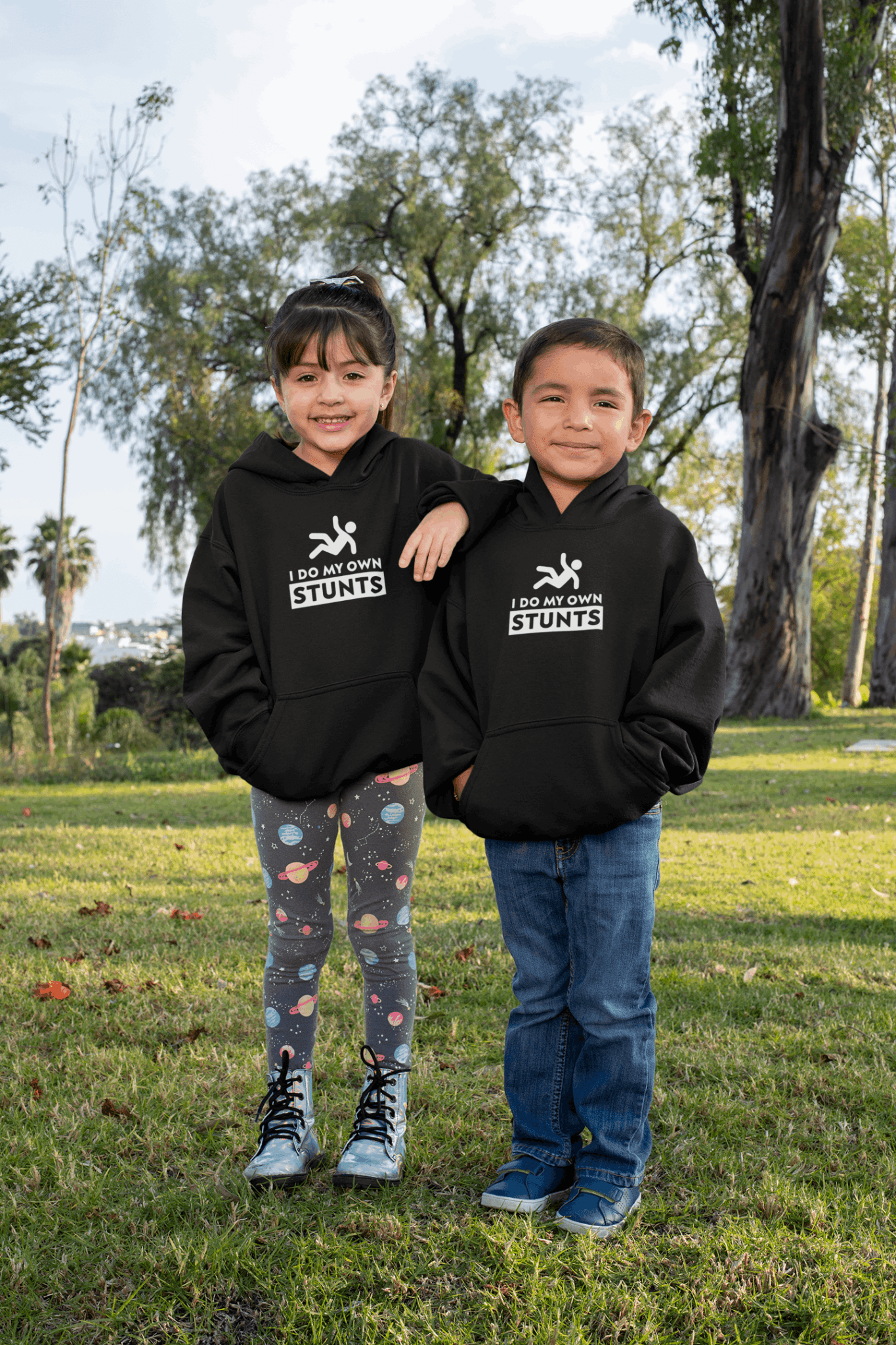 Duwweltjie® Kids - "I Do My Own Stunts" Hoodie - Duwweltjie