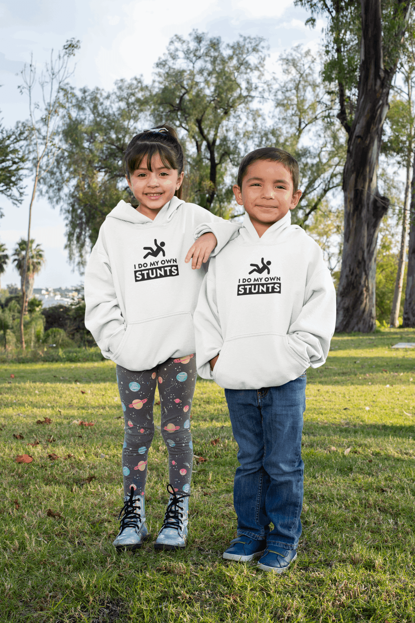 Duwweltjie® Kids - "I Do My Own Stunts" Hoodie - Duwweltjie