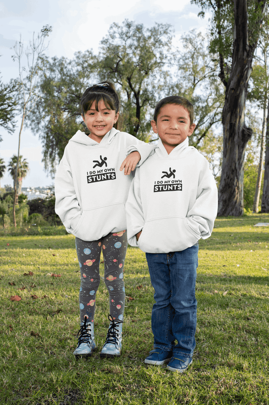 Duwweltjie® Kids - "I Do My Own Stunts" Hoodie - Duwweltjie