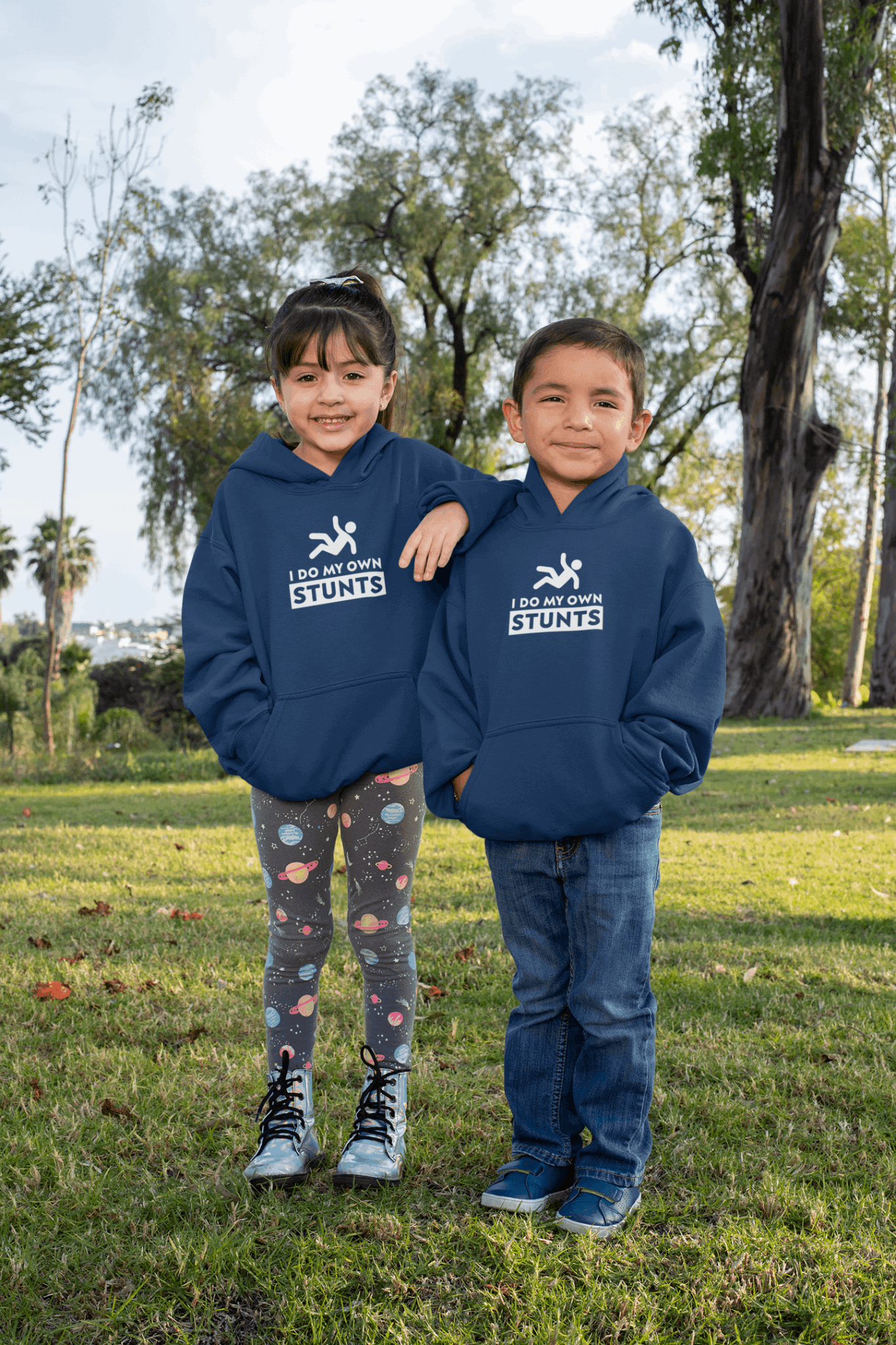 Duwweltjie® Kids - "I Do My Own Stunts" Hoodie - Duwweltjie