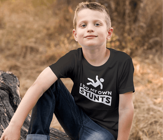 Duwweltjie® Kids - "I Do My Own Stunts" T-Shirt - Duwweltjie