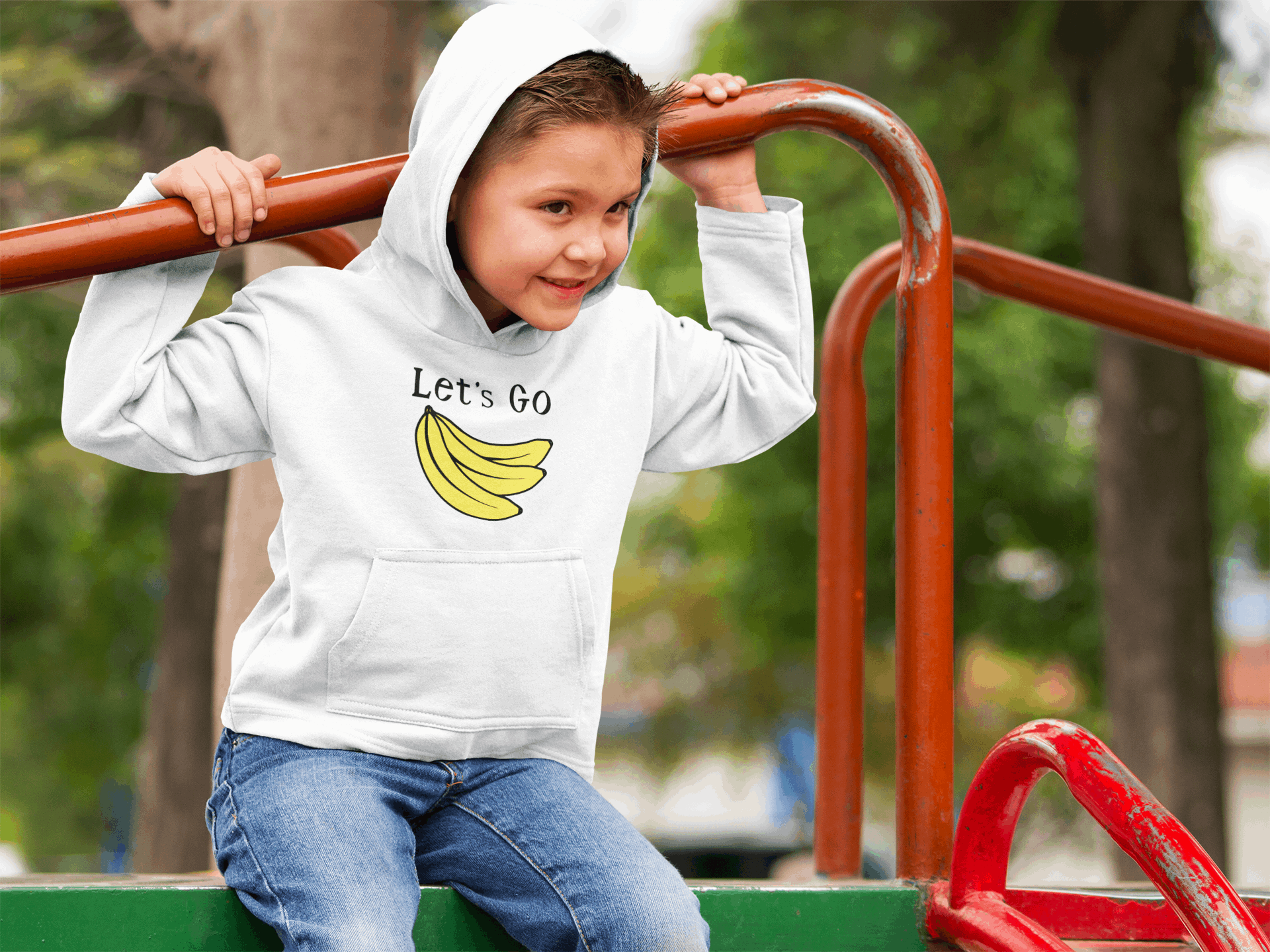 Duwweltjie® Kids - "Let's Go Bananas" Hoodie - Duwweltjie