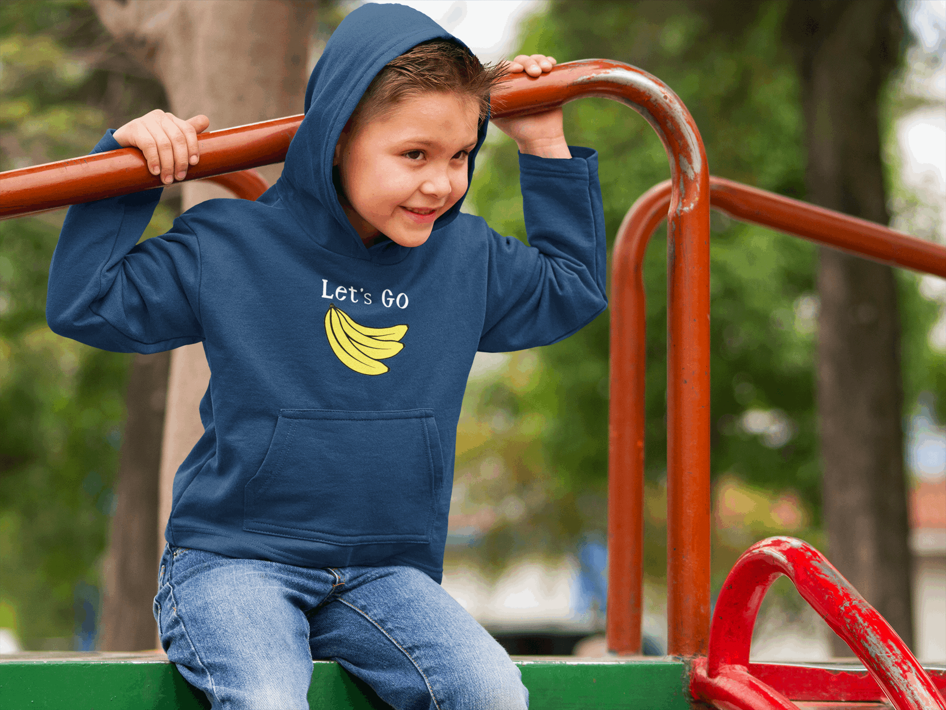 Duwweltjie® Kids - "Let's Go Bananas" Hoodie - Duwweltjie