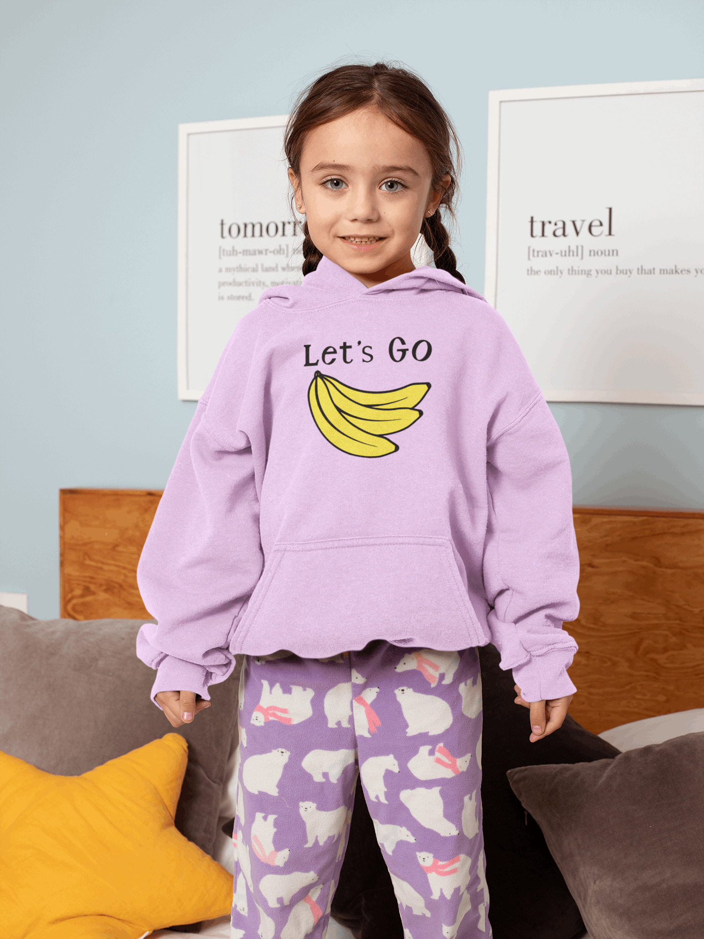 Duwweltjie® Kids - "Let's Go Bananas" Hoodie - Duwweltjie