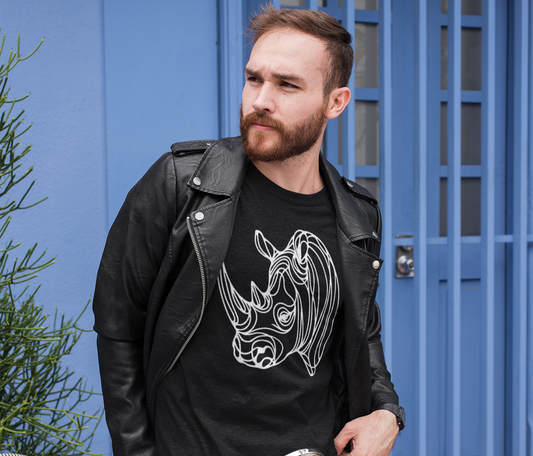Duwweltjie® Wildline - Rhino Men's T-Shirt