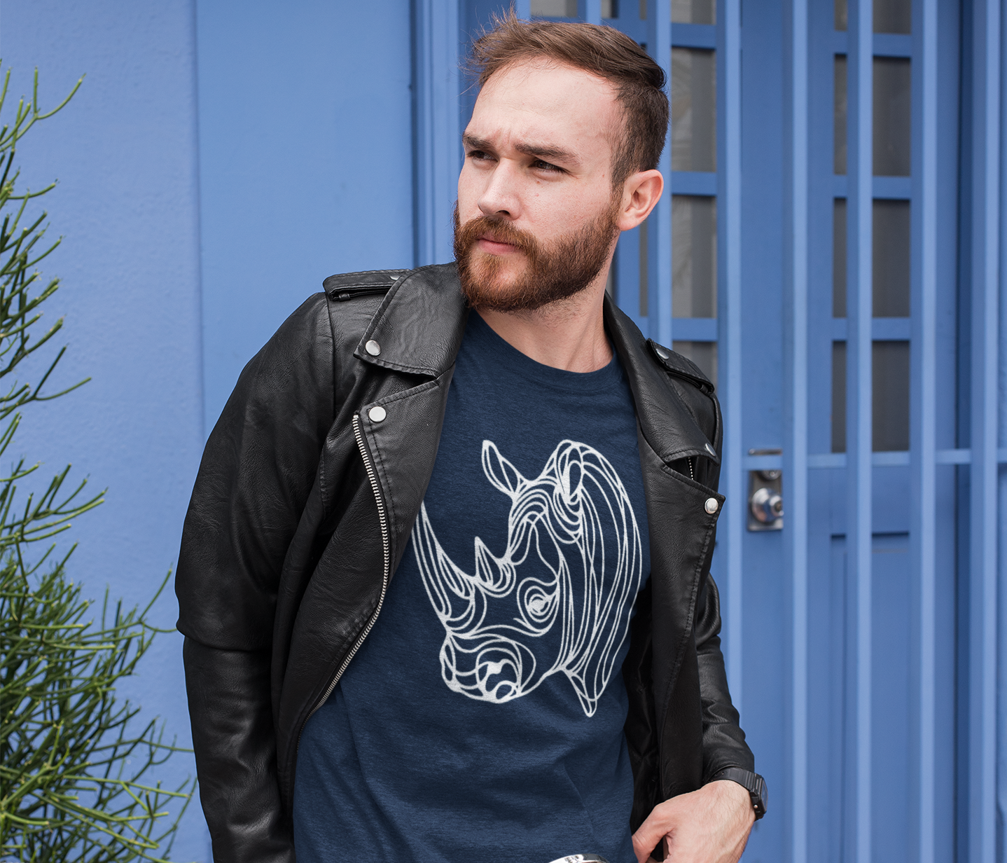 Duwweltjie® Wildline - Rhino Men's T-Shirt