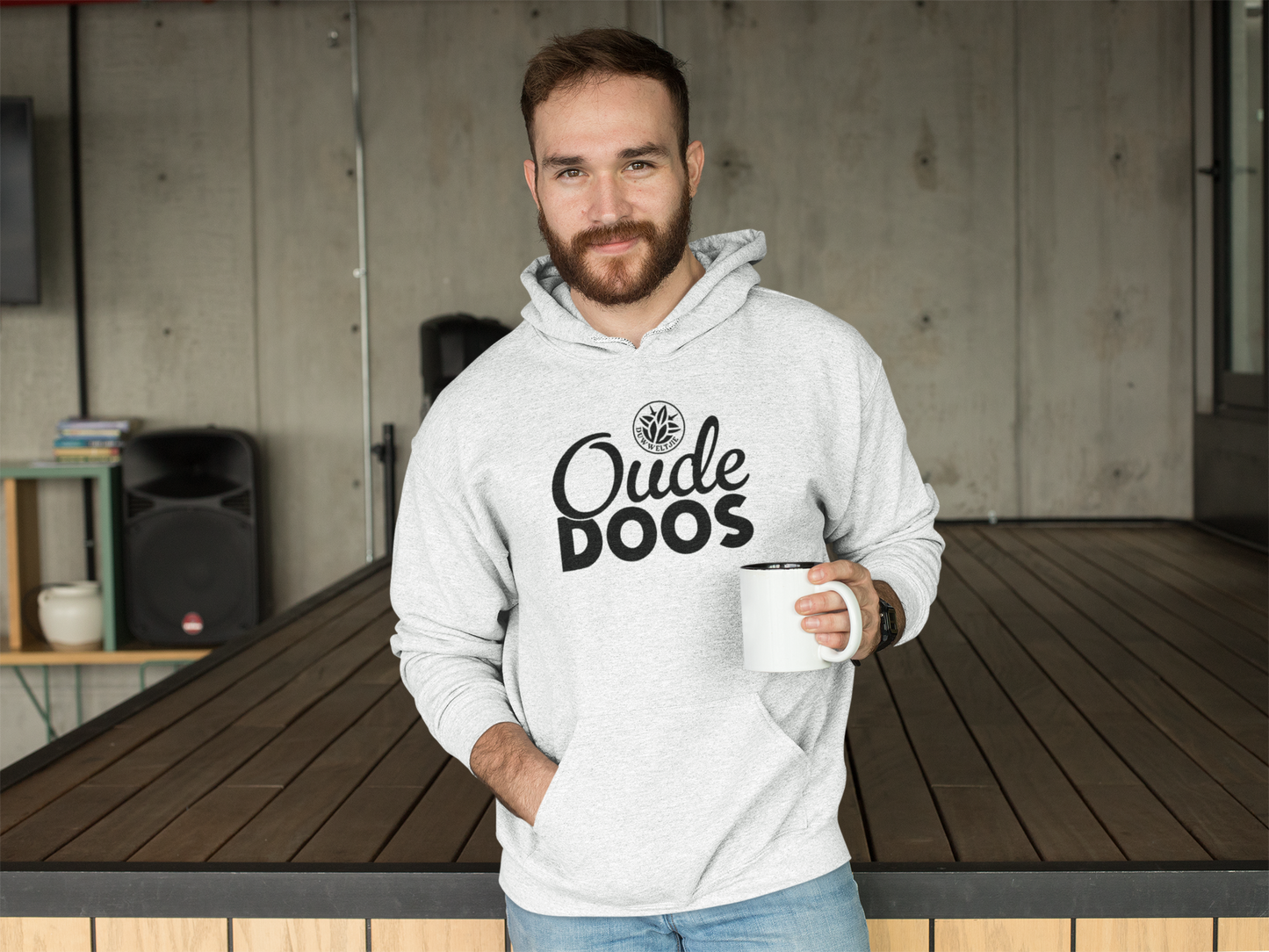 Duwweltjie® Oude Doos Unisex Hoodie