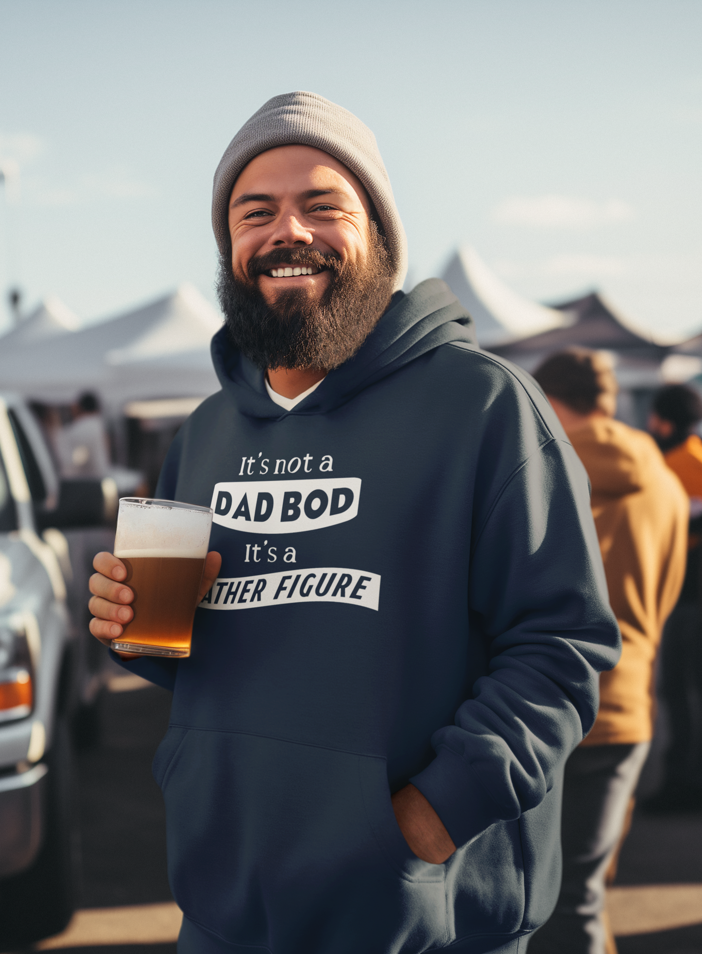 Duwweltjie® Foolstop - "It's not a Dad Bod" Men's Hoodie