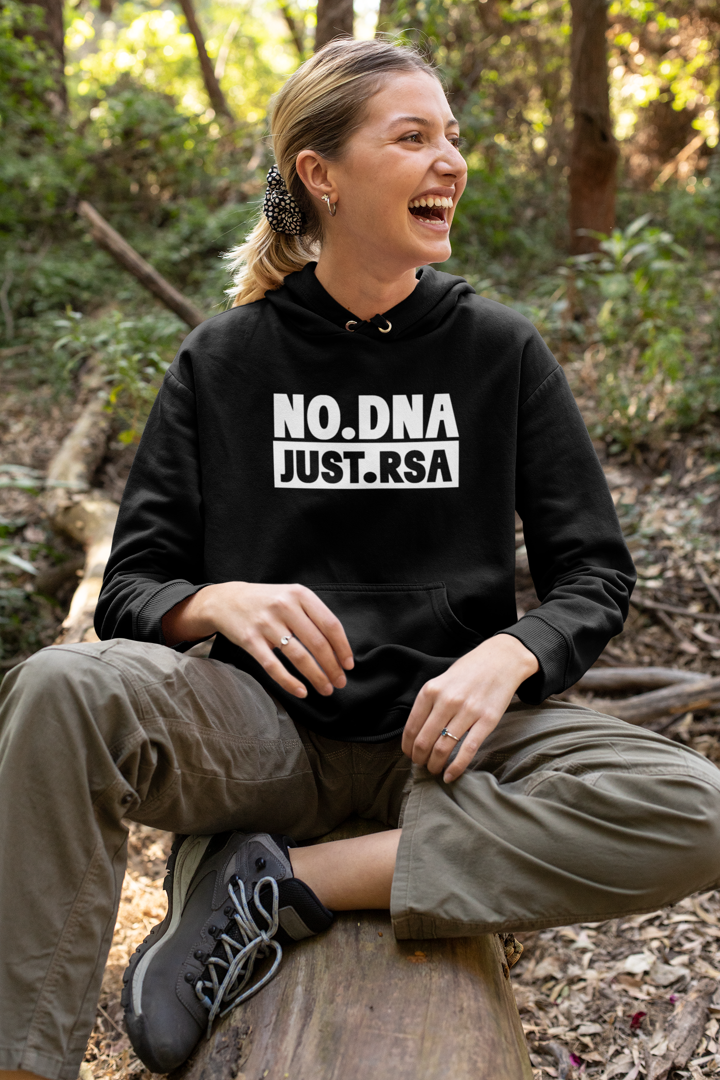 Duwweltjie® - "No DNA, Just RSA" Unisex Hoodie