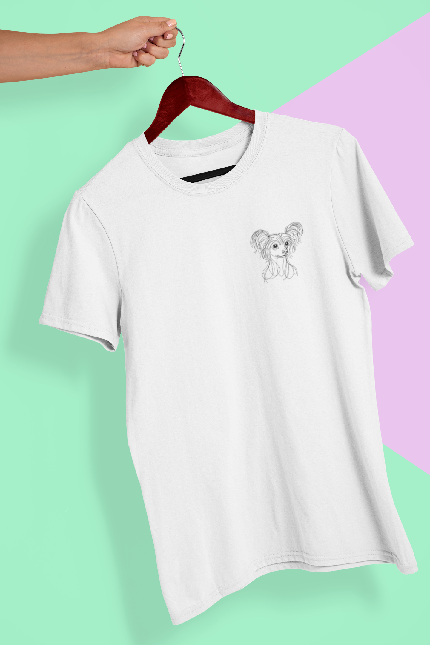 Duwweltjie® K-Line - Chinese Crested - Unisex T-Shirt