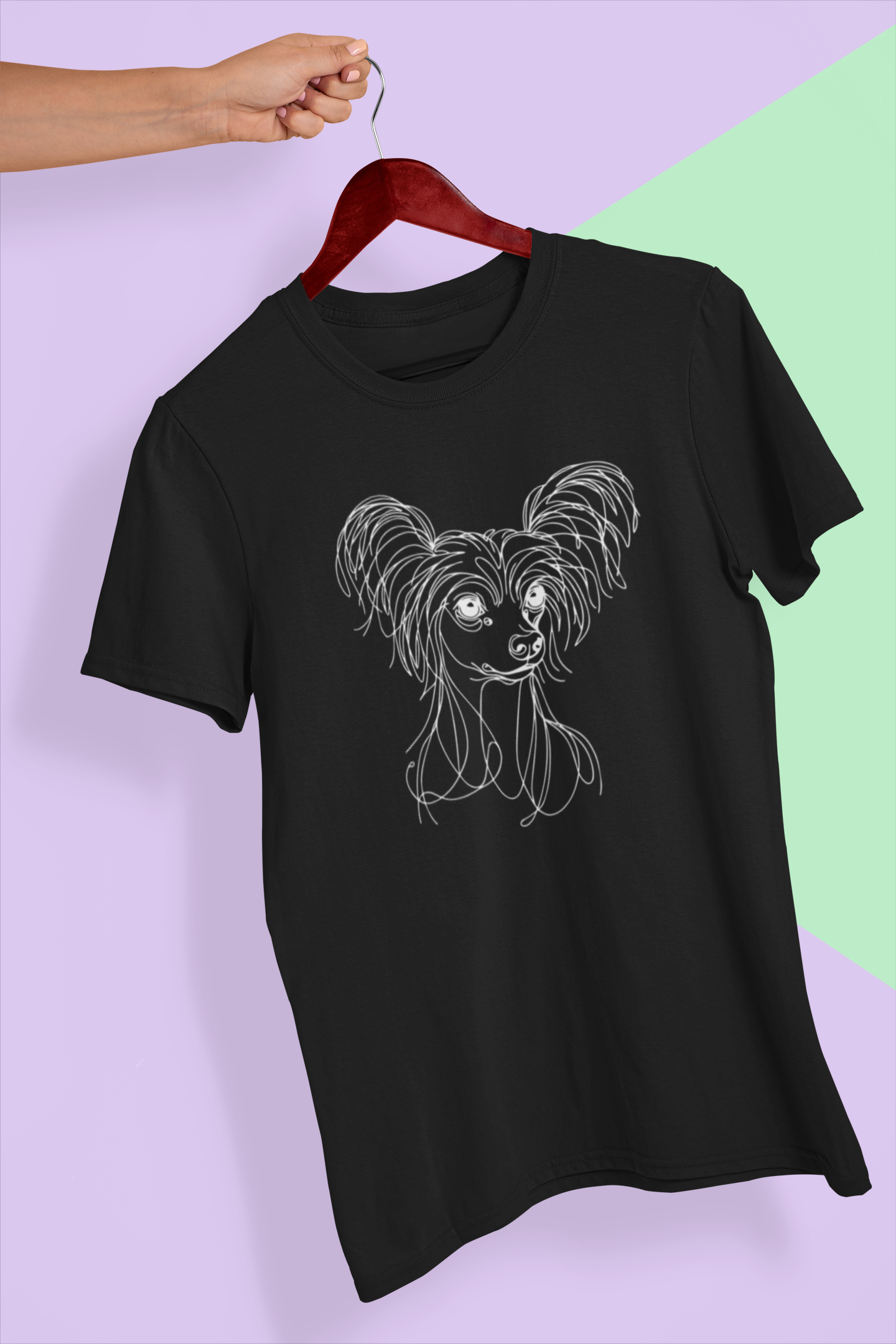 Duwweltjie® K-Line - Chinese Crested - Unisex T-Shirt