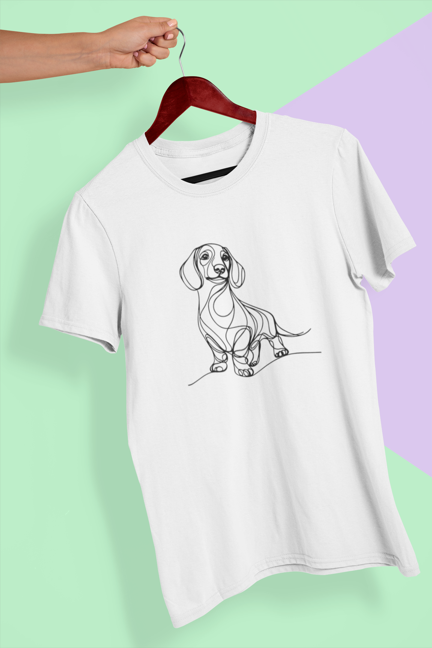 Duwweltjie® K-Line - Daschund - Unisex T-Shirt
