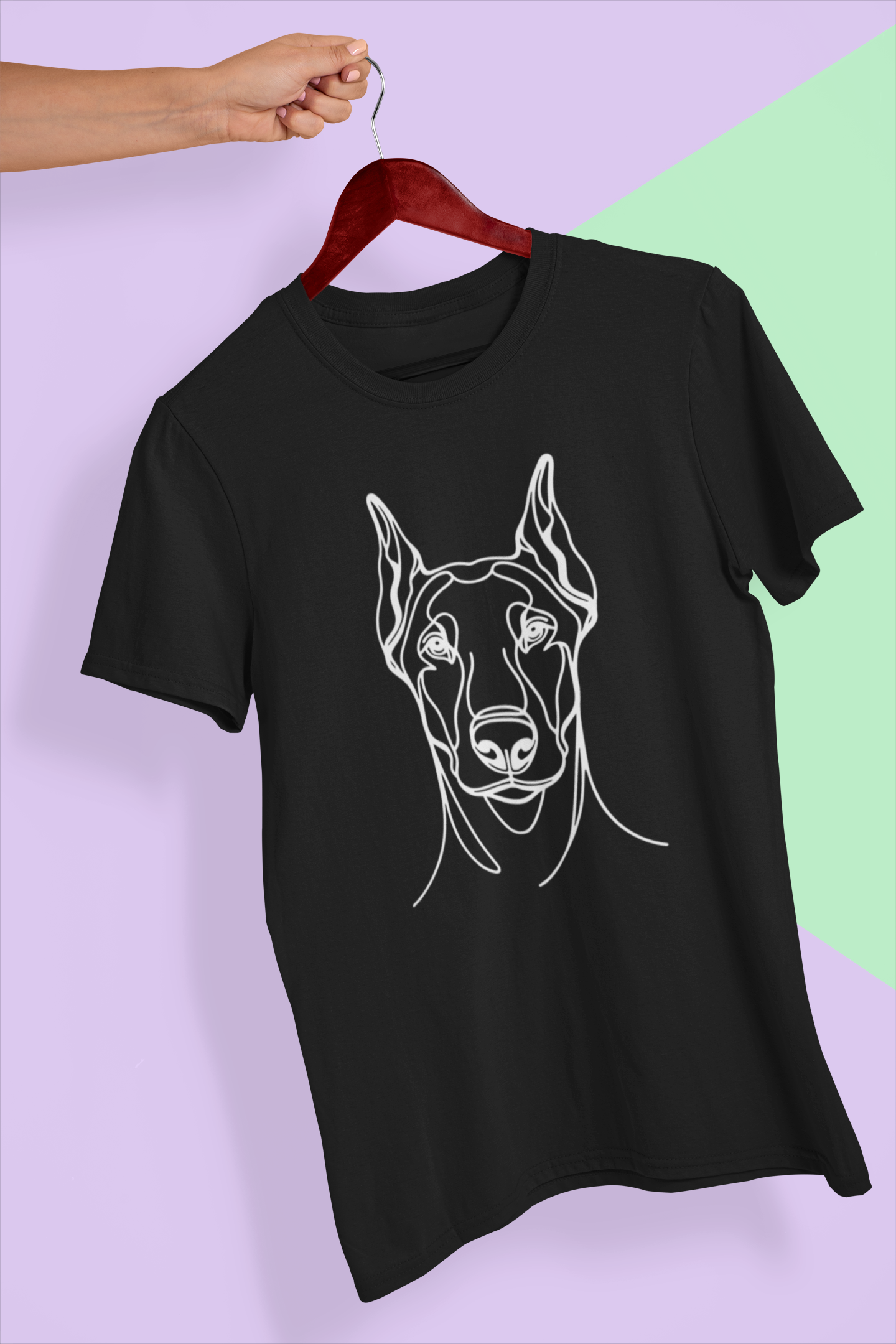 Duwweltjie® K-Line - Doberman Pinscher - Unisex T-Shirt